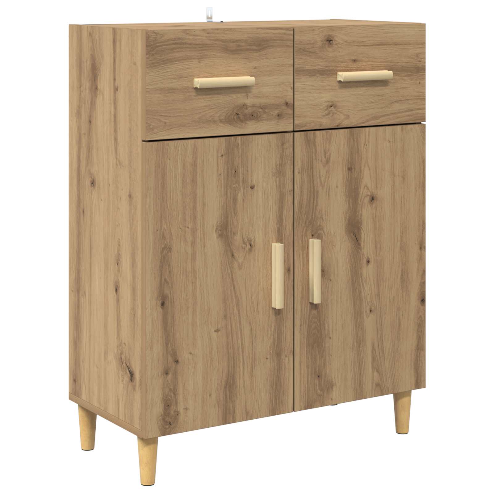 Hoge kast Artisan Eiken 69,5 x 34 x 180 cm Bewerkt hout