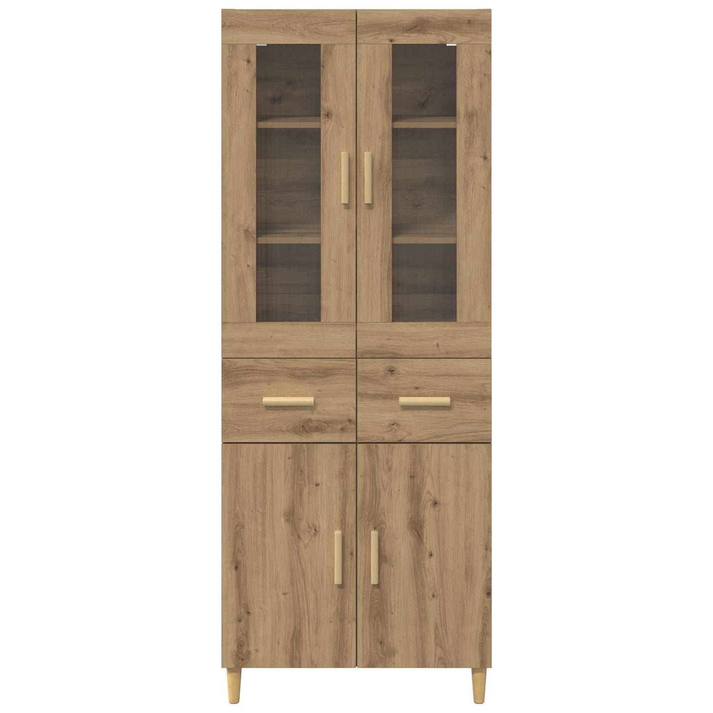Hoge kast Artisan Eiken 69,5 x 34 x 180 cm Bewerkt hout