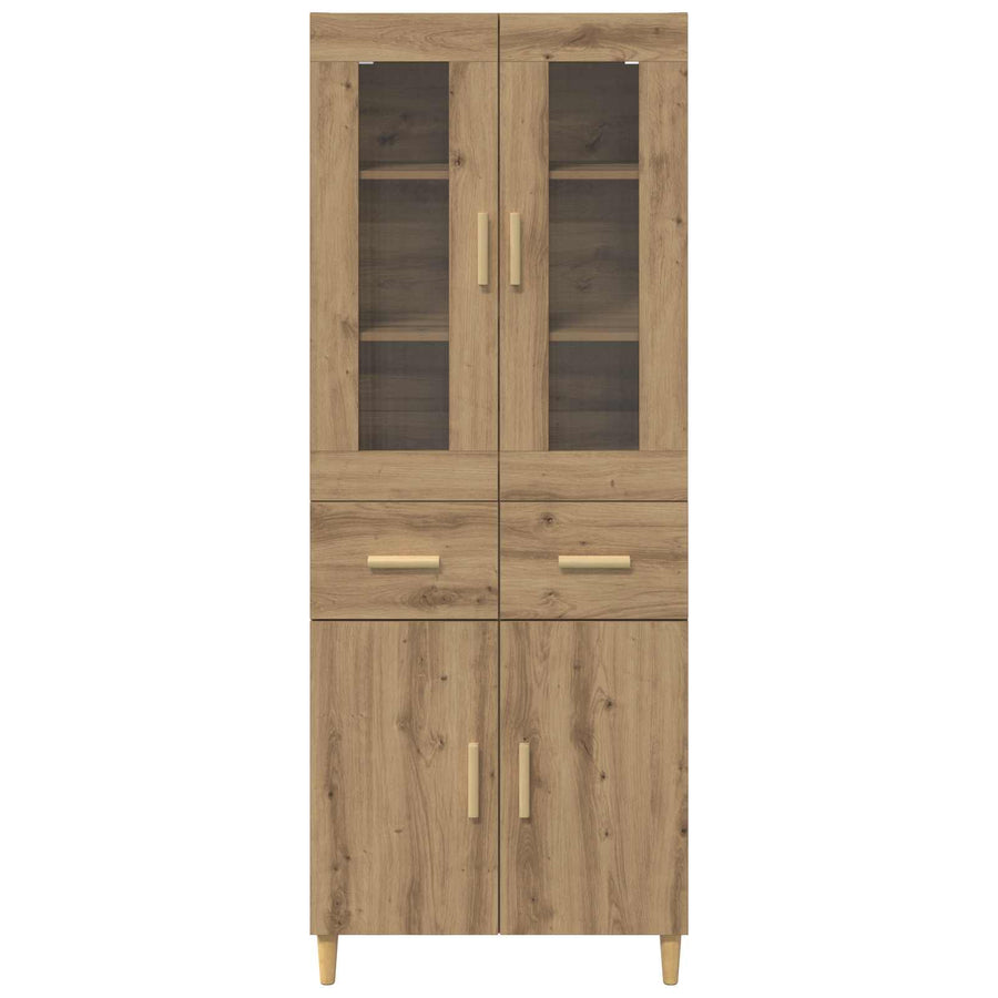 Hoge kast Artisan Eiken 69,5 x 34 x 180 cm Bewerkt hout
