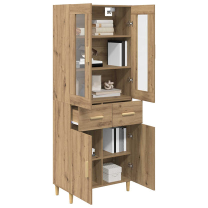 Hoge kast Artisan Eiken 69,5 x 34 x 180 cm Bewerkt hout