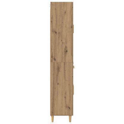Hoge kast Artisan Eiken 69,5 x 34 x 180 cm Bewerkt hout