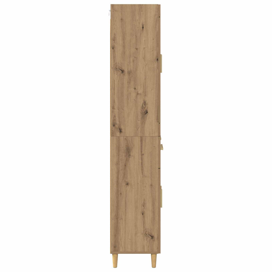 Hoge kast Artisan Eiken 69,5 x 34 x 180 cm Bewerkt hout