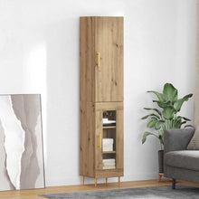 Highboard Artisan Eiken 34,5 x 34 x 180 cm Bewerkt hout