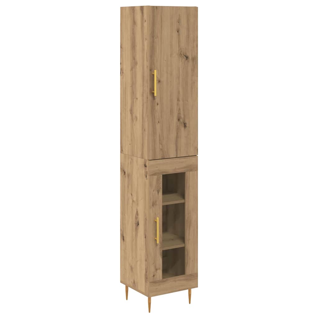 Highboard Artisan Eiken 34,5 x 34 x 180 cm Bewerkt hout