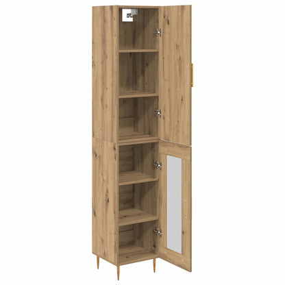 Highboard Artisan Eiken 34,5 x 34 x 180 cm Bewerkt hout