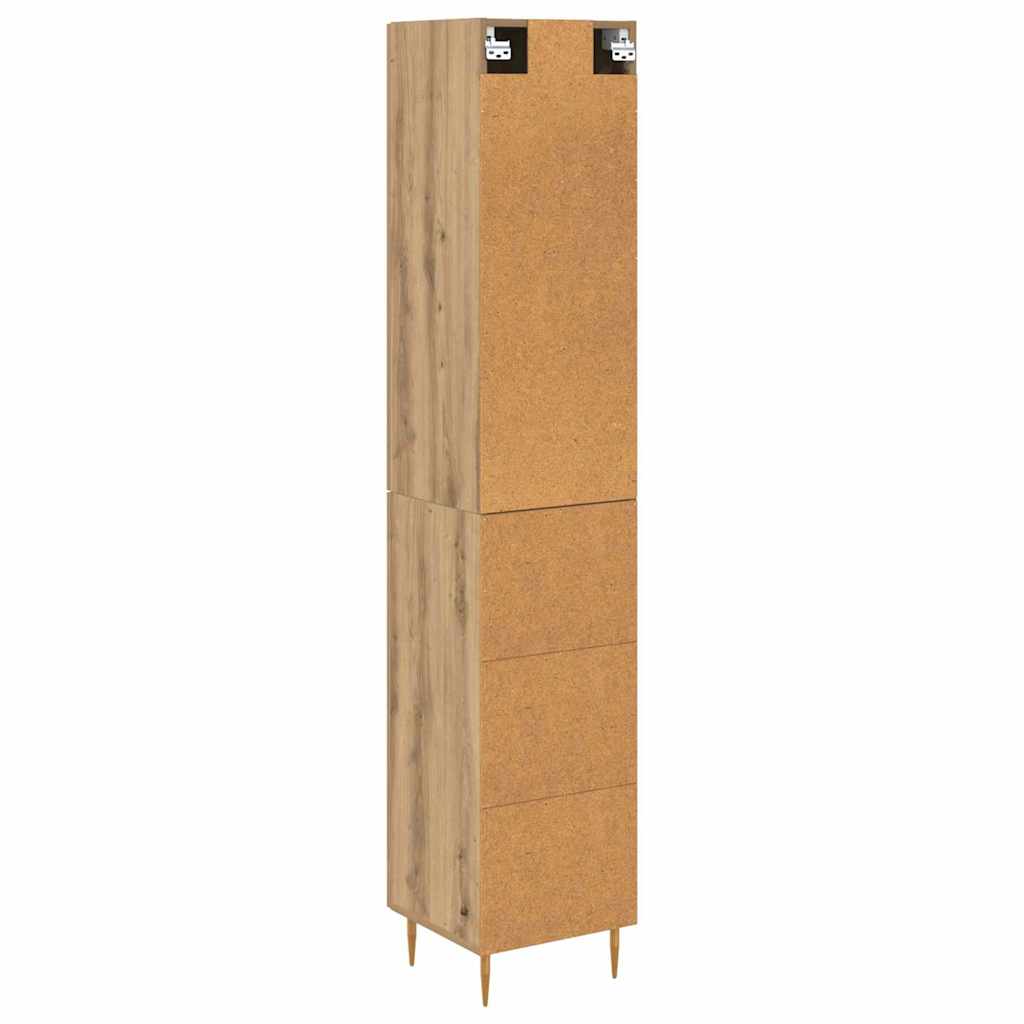 Highboard Artisan Eiken 34,5 x 34 x 180 cm Bewerkt hout