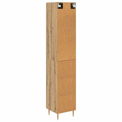 Highboard Artisan Eiken 34,5 x 34 x 180 cm Bewerkt hout