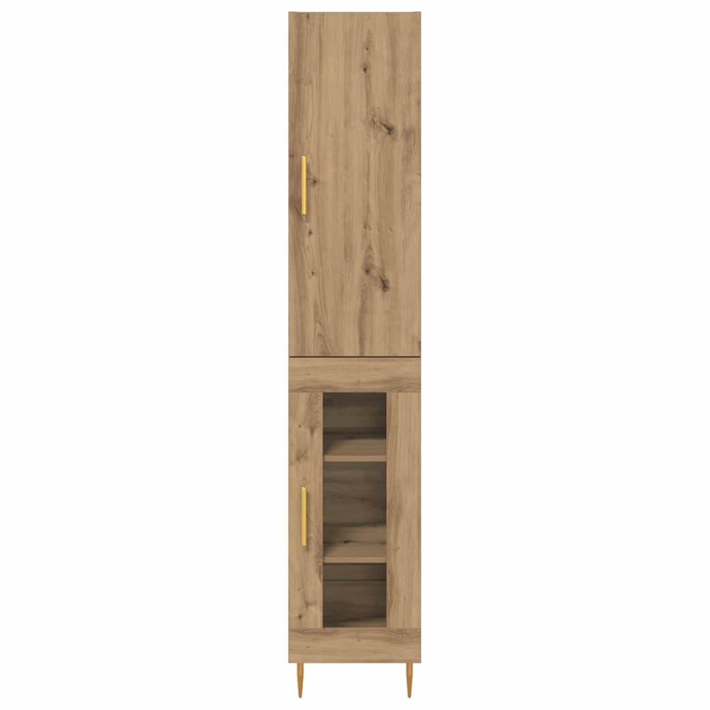 Highboard Artisan Eiken 34,5 x 34 x 180 cm Bewerkt hout