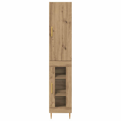 Highboard Artisan Eiken 34,5 x 34 x 180 cm Bewerkt hout