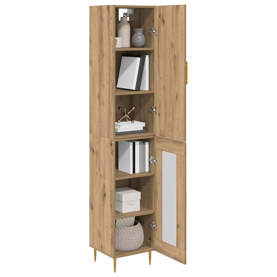 Highboard Artisan Eiken 34,5 x 34 x 180 cm Bewerkt hout