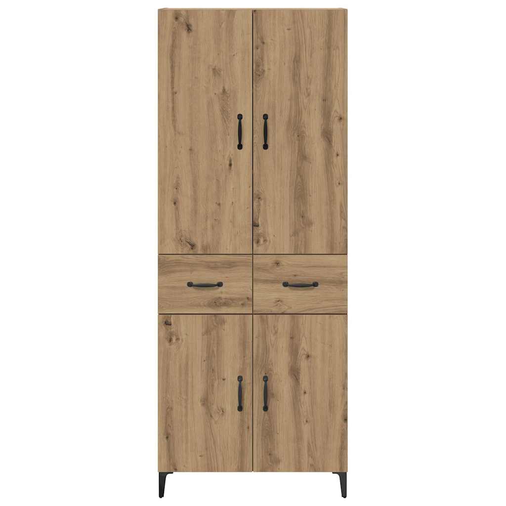 Highboard Artisan Eiken 69,5 x 34 x 180 cm Bewerkt hout