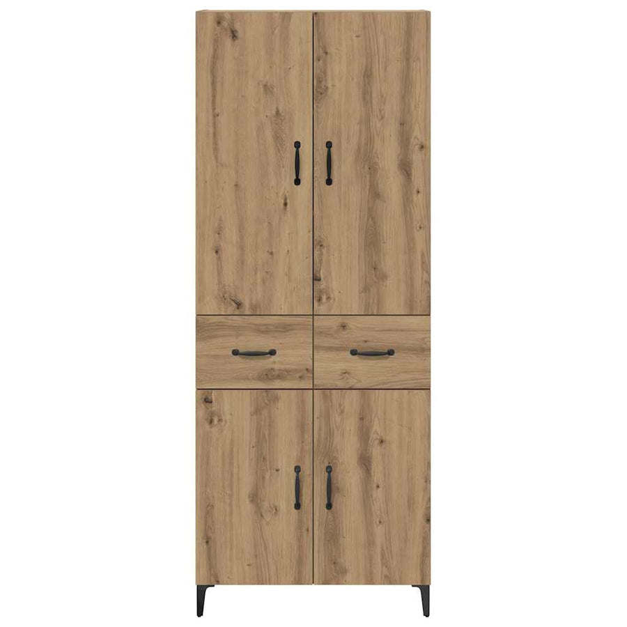 Highboard Artisan Eiken 69,5 x 34 x 180 cm Bewerkt hout