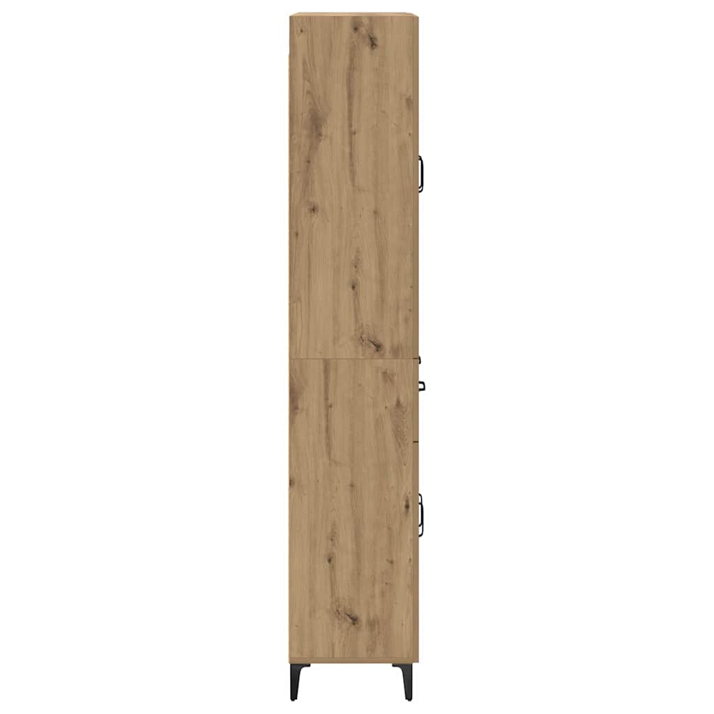 Highboard Artisan Eiken 69,5 x 34 x 180 cm Bewerkt hout