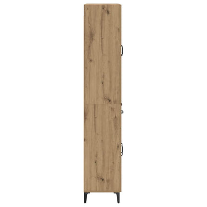Highboard Artisan Eiken 69,5 x 34 x 180 cm Bewerkt hout