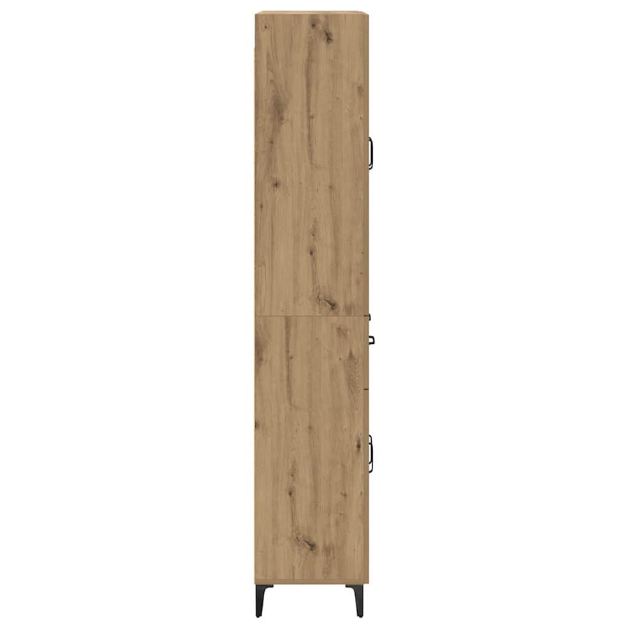 Highboard Artisan Eiken 69,5 x 34 x 180 cm Bewerkt hout