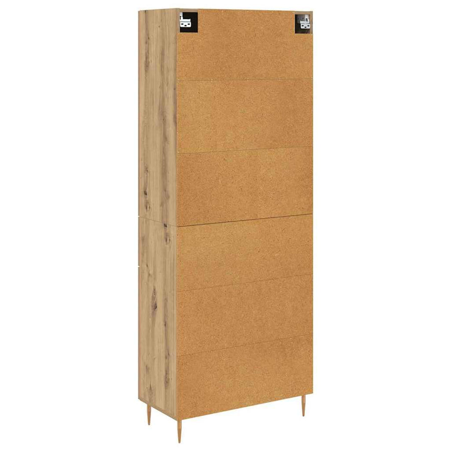 Highboard Artisan Eiken 69,5 x 34 x 180 cm Bewerkt hout