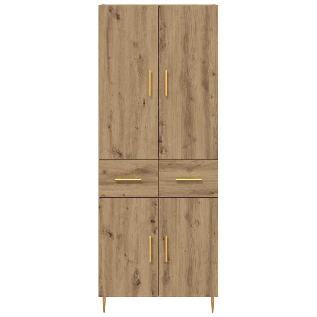 Highboard Artisan Eiken 69,5 x 34 x 180 cm Bewerkt hout