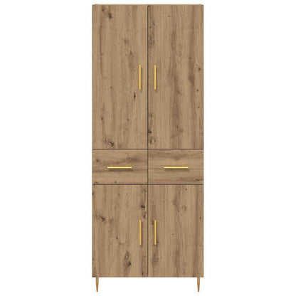 Highboard Artisan Eiken 69,5 x 34 x 180 cm Bewerkt hout