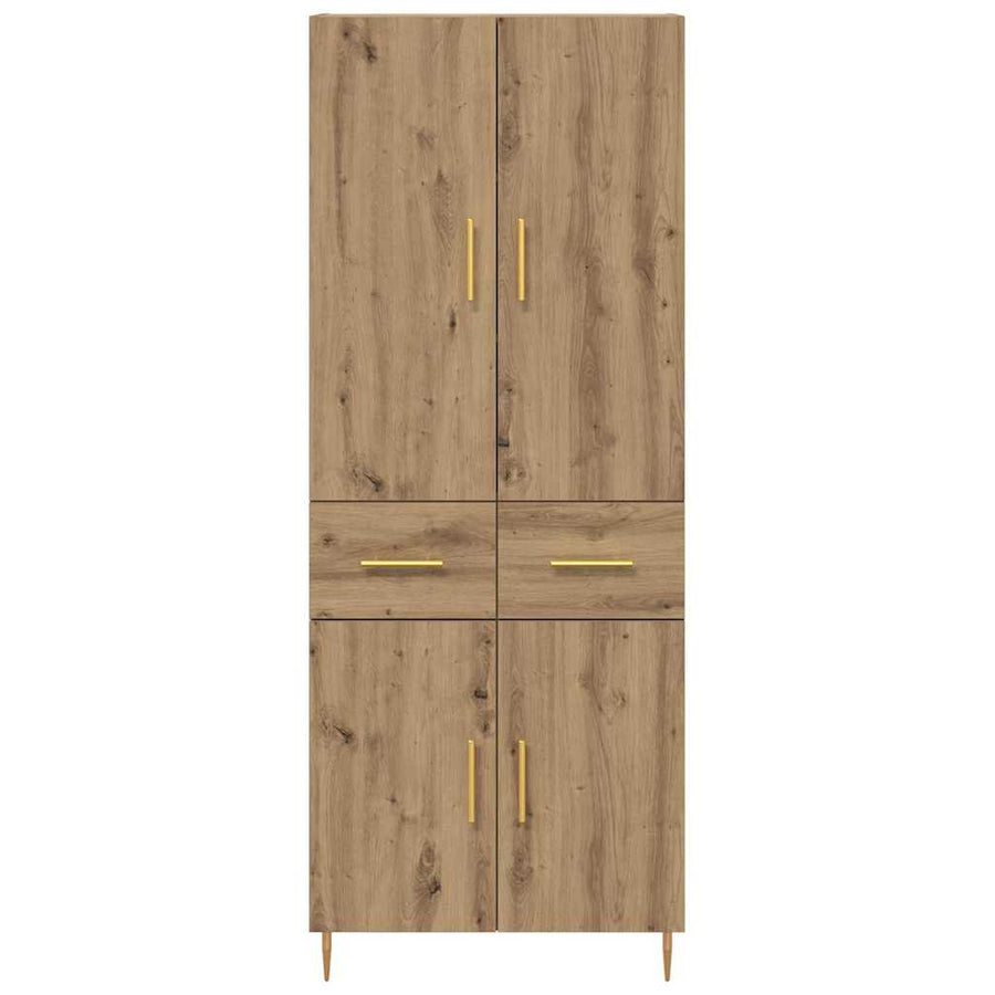 Highboard Artisan Eiken 69,5 x 34 x 180 cm Bewerkt hout
