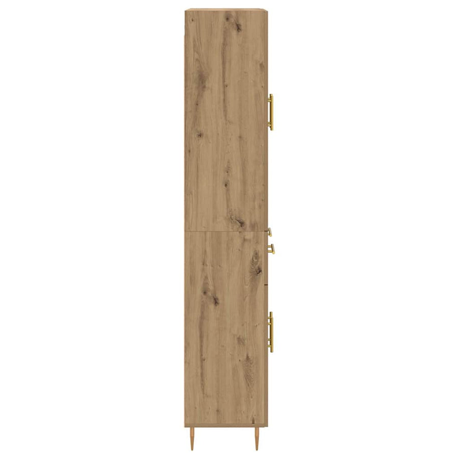 Highboard Artisan Eiken 69,5 x 34 x 180 cm Bewerkt hout