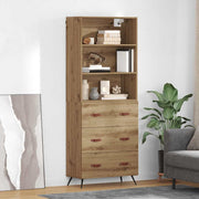 Hoge kast Artisan Eiken 69,5x34x180 cm bewerkt hout