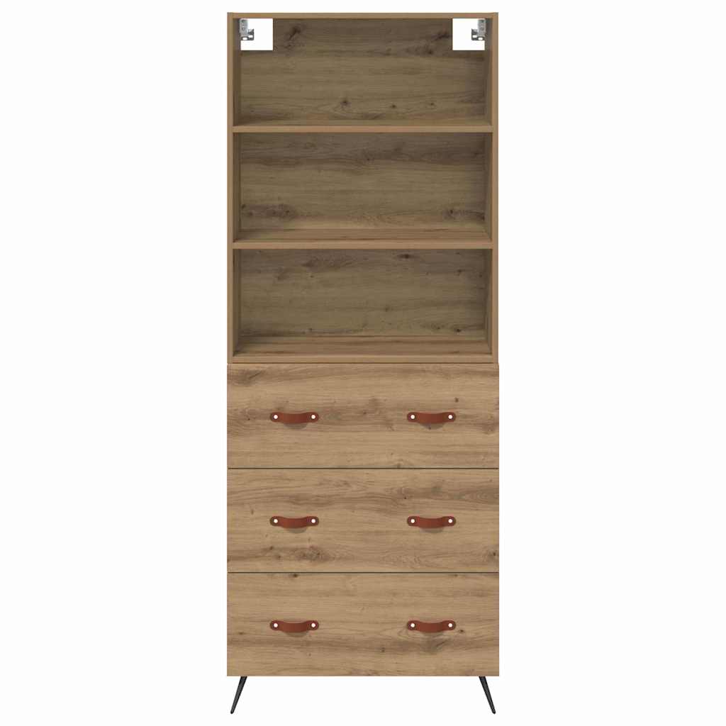 Hoge kast Artisan Eiken 69,5 x 34 x 180 cm Bewerkt hout