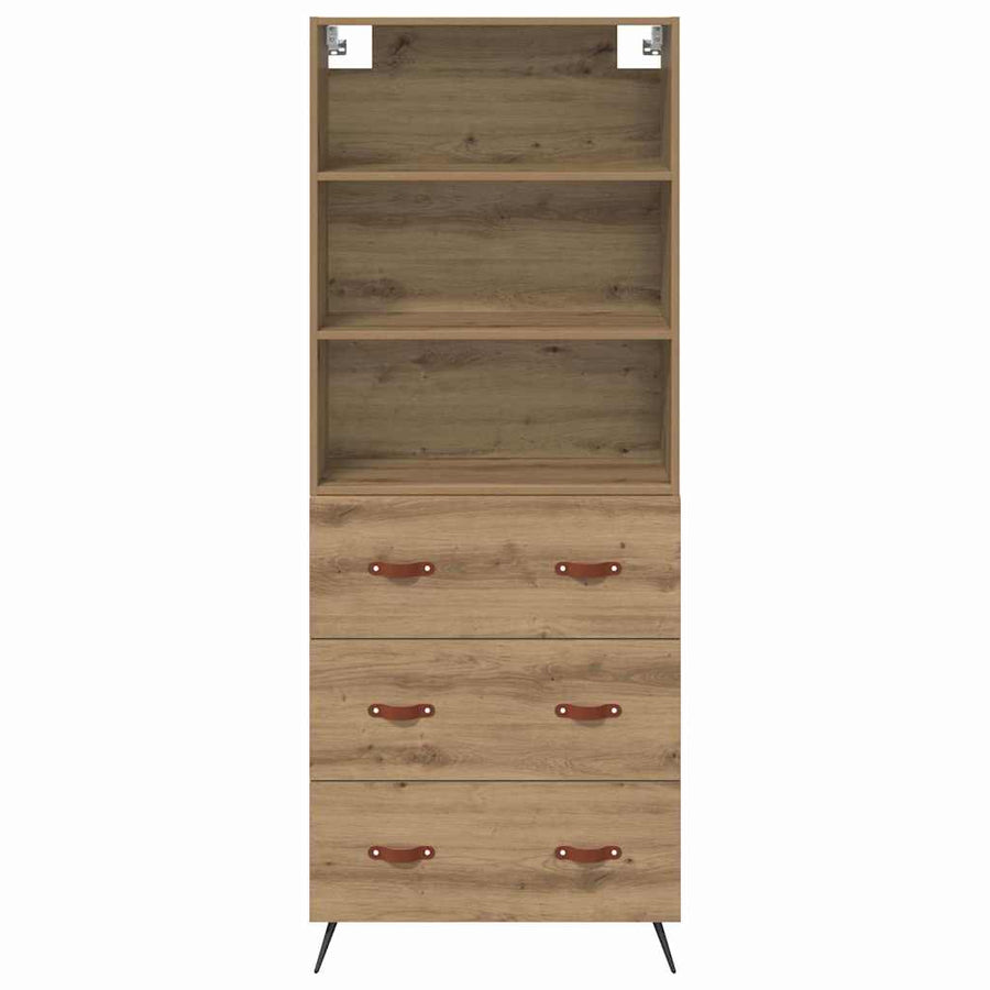Hoge kast Artisan Eiken 69,5 x 34 x 180 cm Bewerkt hout