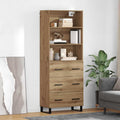 Hoge kast Artisan Eiken 69,5 x 34 x 180 cm Bewerkt hout