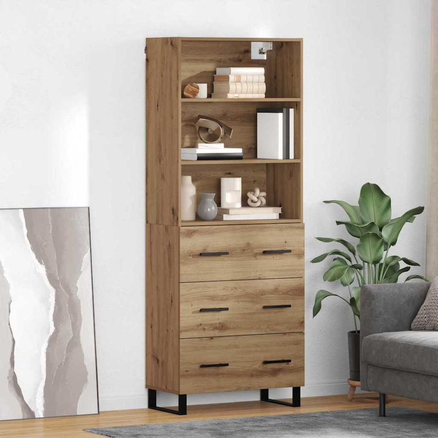 Hoge kast met lade Artisan Eiken 69,5 x 34 x 180 cm