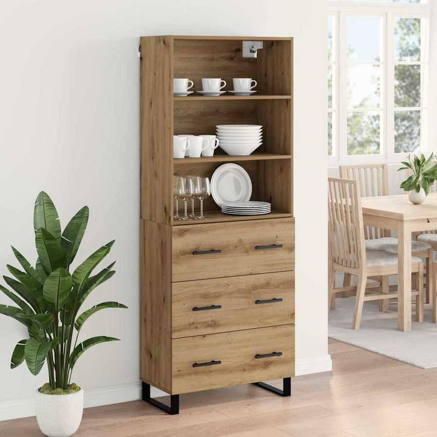 Hoge kast met lade Artisan Eiken 69,5 x 34 x 180 cm