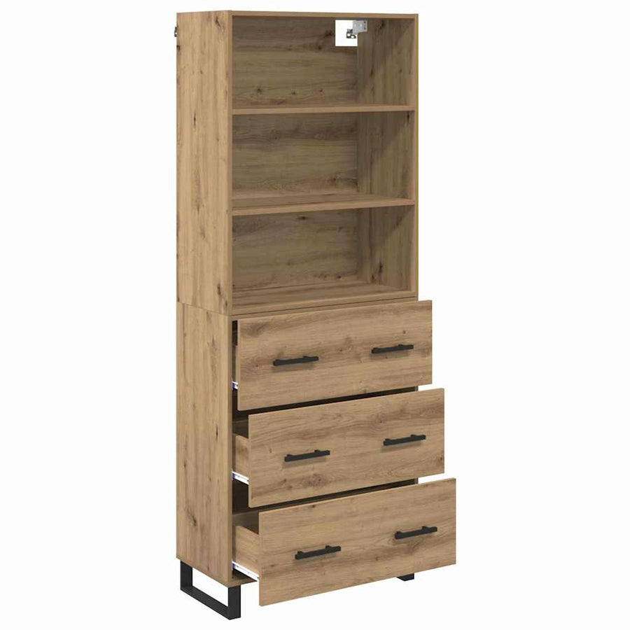 Hoge kast met lade Artisan Eiken 69,5 x 34 x 180 cm