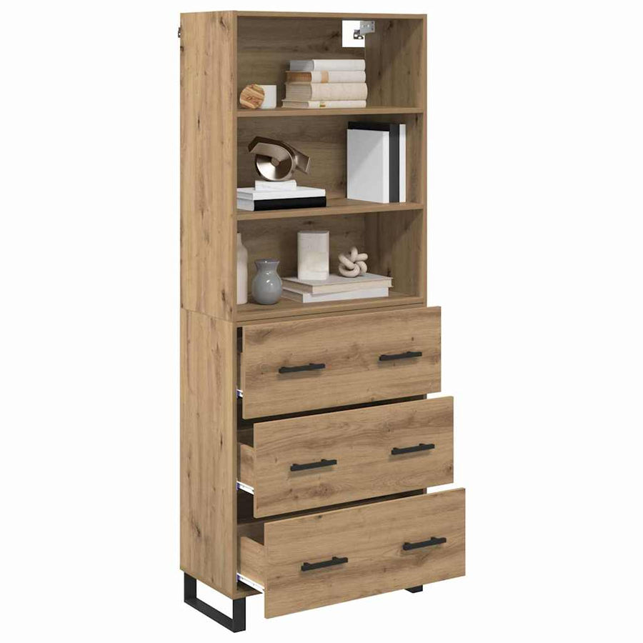 Hoge kast met lade Artisan Eiken 69,5 x 34 x 180 cm