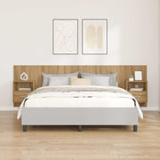 Hoofdbord met kast 257x32.5x80 cm artisan eiken