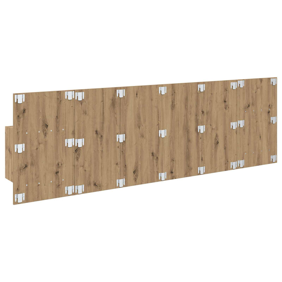 Hoofdbord Met Kast met lade 3 pcs Artisan Eiken Bewerkt hout