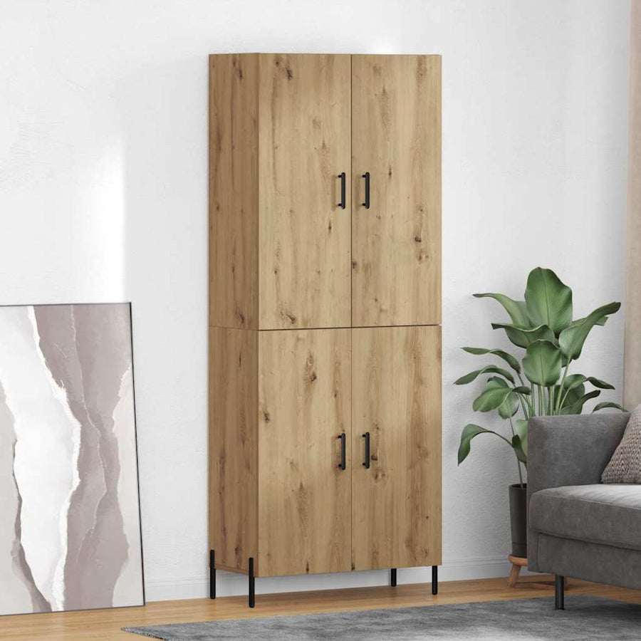 Highboard Artisan Eiken 69,5 x 34 x 180 cm Bewerkt hout