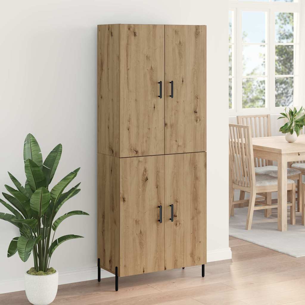 Highboard Artisan Eiken 69,5 x 34 x 180 cm Bewerkt hout