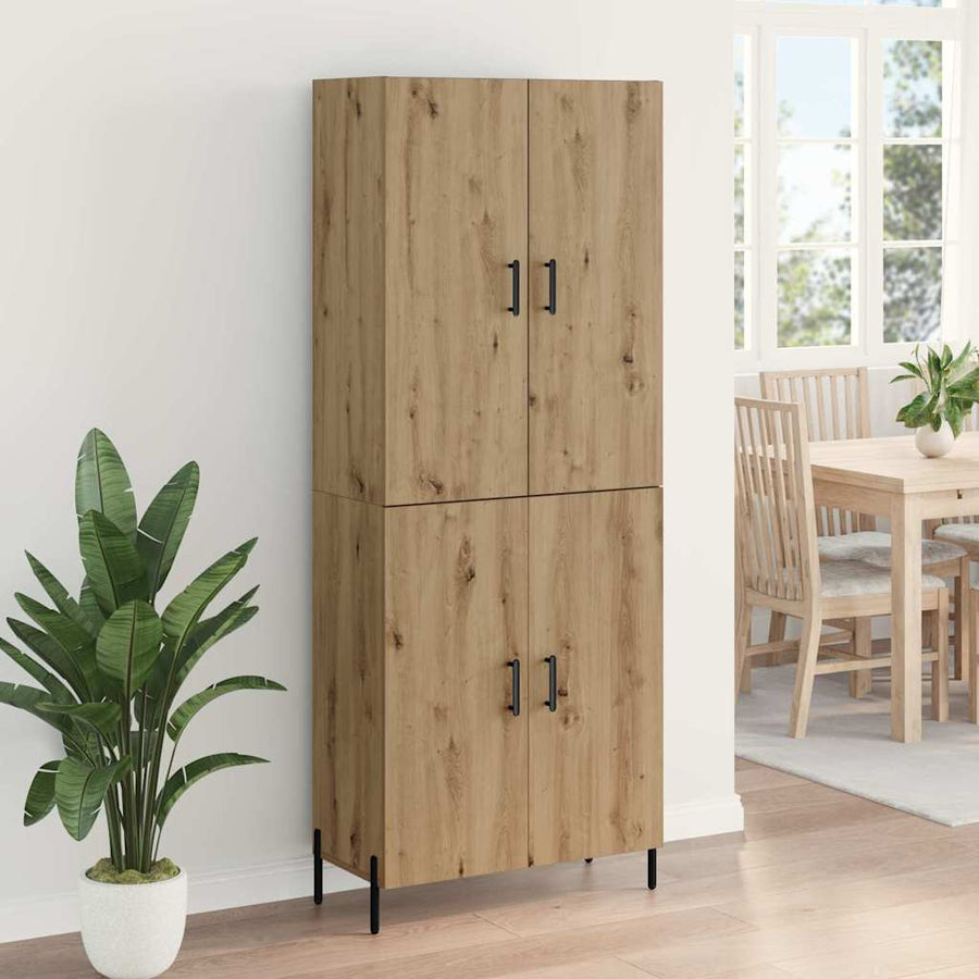 Highboard Artisan Eiken 69,5 x 34 x 180 cm Bewerkt hout
