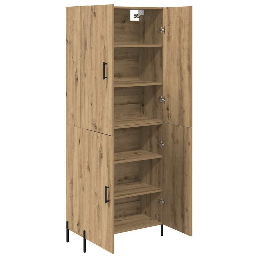 Highboard Artisan Eiken 69,5 x 34 x 180 cm Bewerkt hout