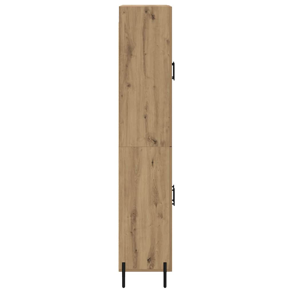 Highboard Artisan Eiken 69,5 x 34 x 180 cm Bewerkt hout