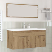 Badkamerkast 100x38,5x46 cm artisan eiken bewerkt hout