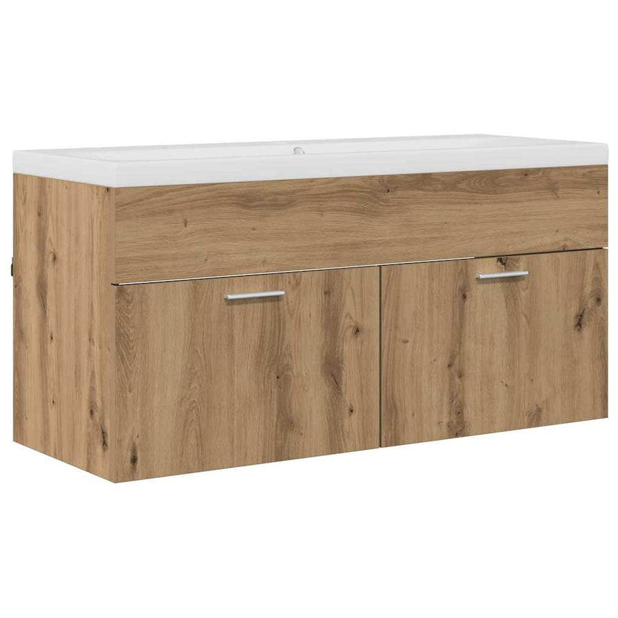 Badkamerkast Artisan Eiken 100 x 38,5 x 46 cm Bewerkt hout