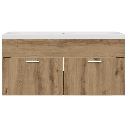 Badkamerkast Artisan Eiken 100 x 38,5 x 46 cm Bewerkt hout
