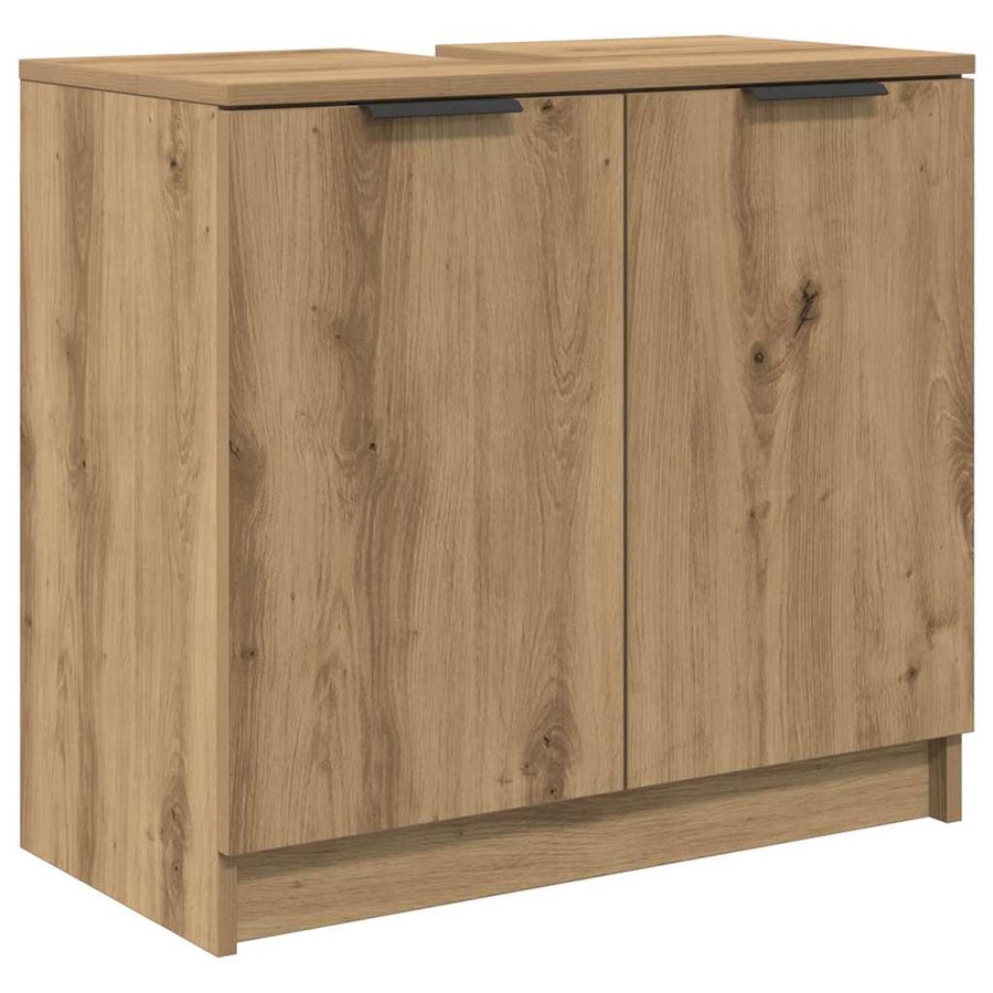 Badkamerkastenset met plank Artisan Eiken Bewerkt hout