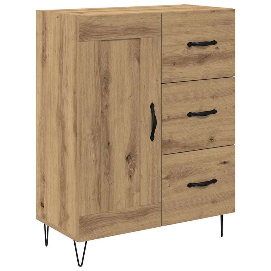 Highboard Artisan Eiken 69,5 x 34 x 180 cm Bewerkt hout