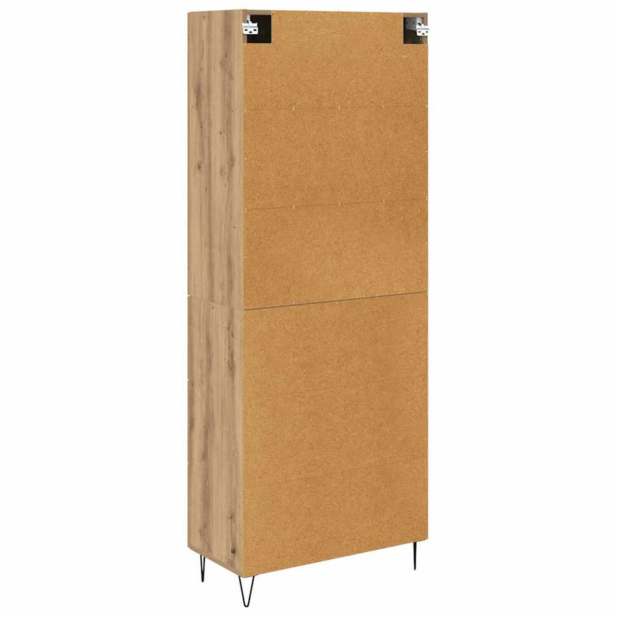 Highboard Artisan Eiken 69,5 x 34 x 180 cm Bewerkt hout