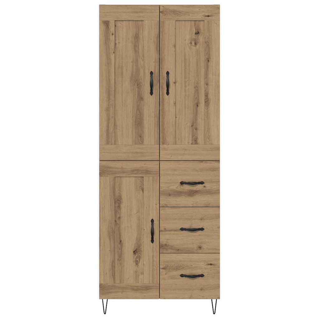 Highboard Artisan Eiken 69,5 x 34 x 180 cm Bewerkt hout