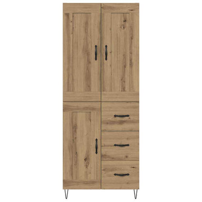 Highboard Artisan Eiken 69,5 x 34 x 180 cm Bewerkt hout
