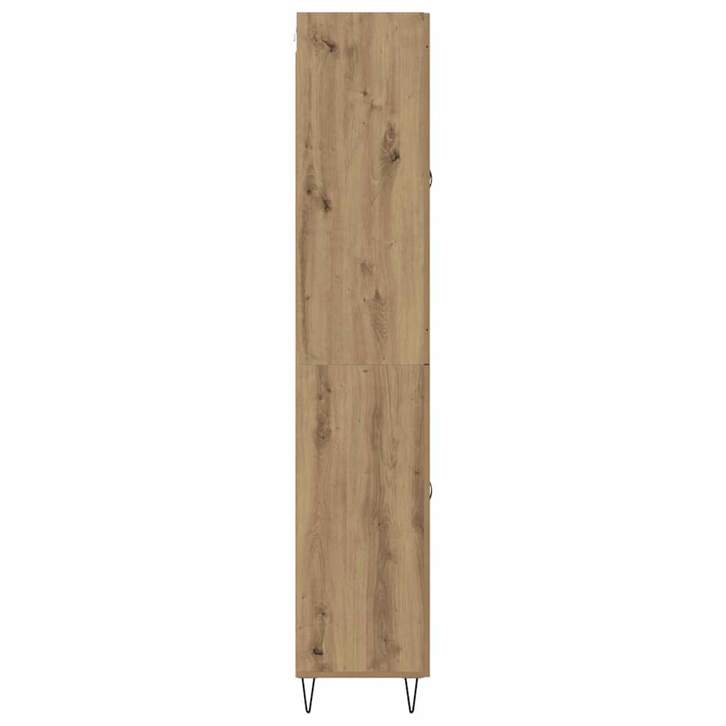 Highboard Artisan Eiken 69,5 x 34 x 180 cm Bewerkt hout