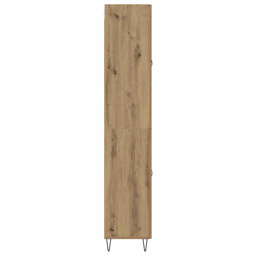 Highboard Artisan Eiken 69,5 x 34 x 180 cm Bewerkt hout