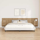 Headboard with drawer cabinet, 3 pcs, engineered wood, Artisan Oak